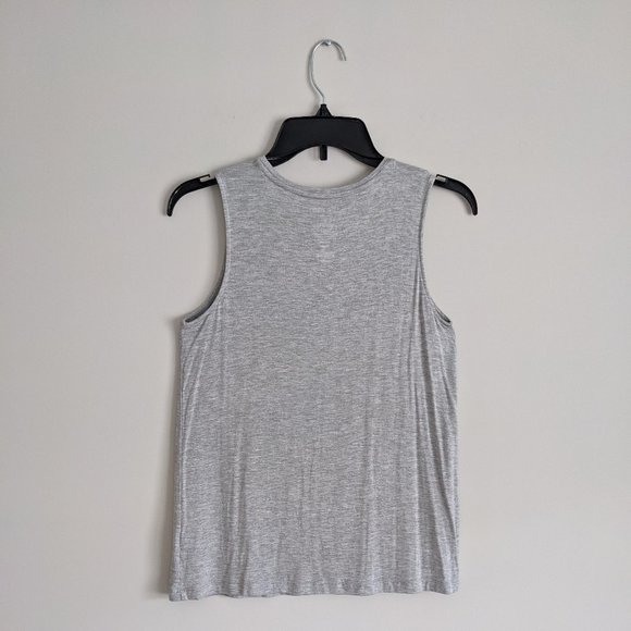 Nine West Soft Spun Essential Easy High-Neck Sleeveless Tank in "Gray Fox" Small - Picture 3 of 5